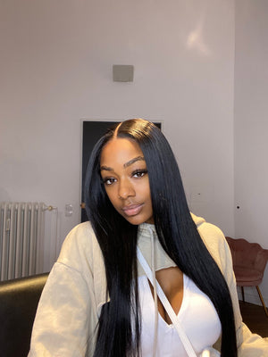 22" 5x5 HD closure wig 